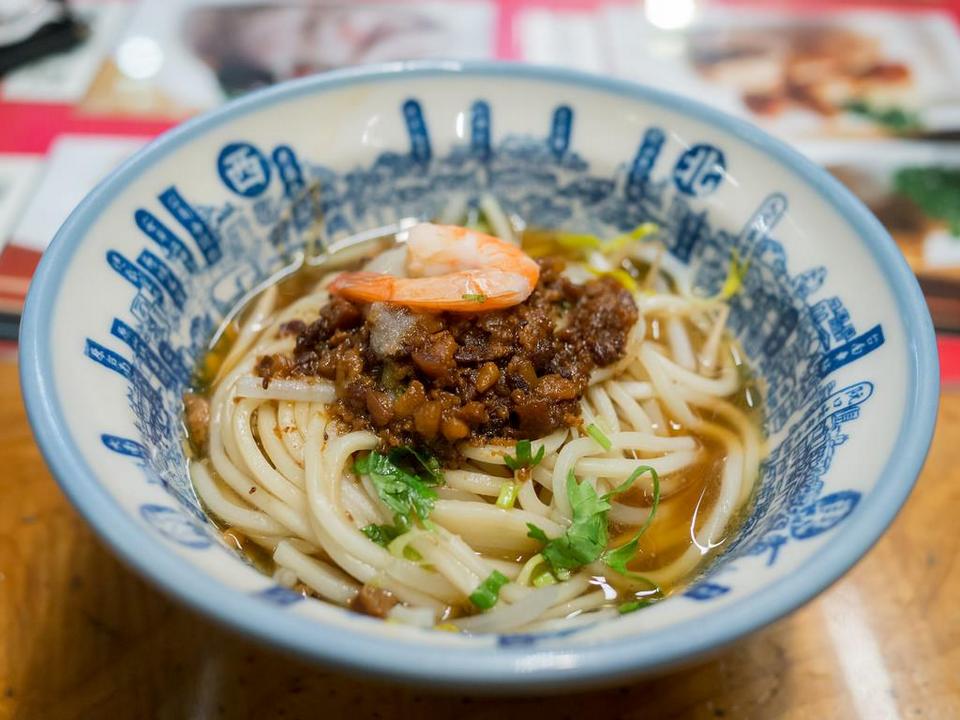 Image of Danzi noodles in a bowl.